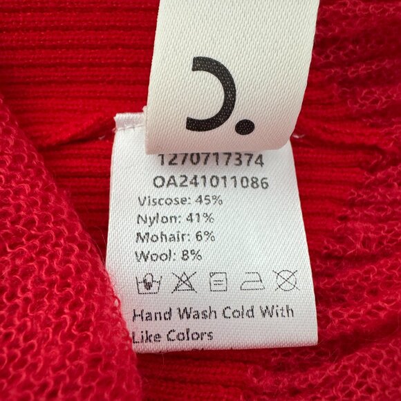 Commense Mock Neck Pleated Panel Sweater Dress NWT, Size S - Picture 16 of 17